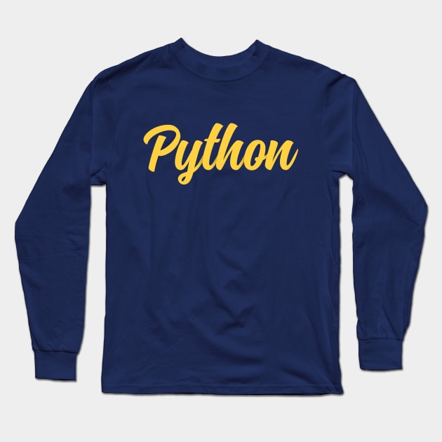 Python Programmer Long Sleeve T-Shirt by vladocar